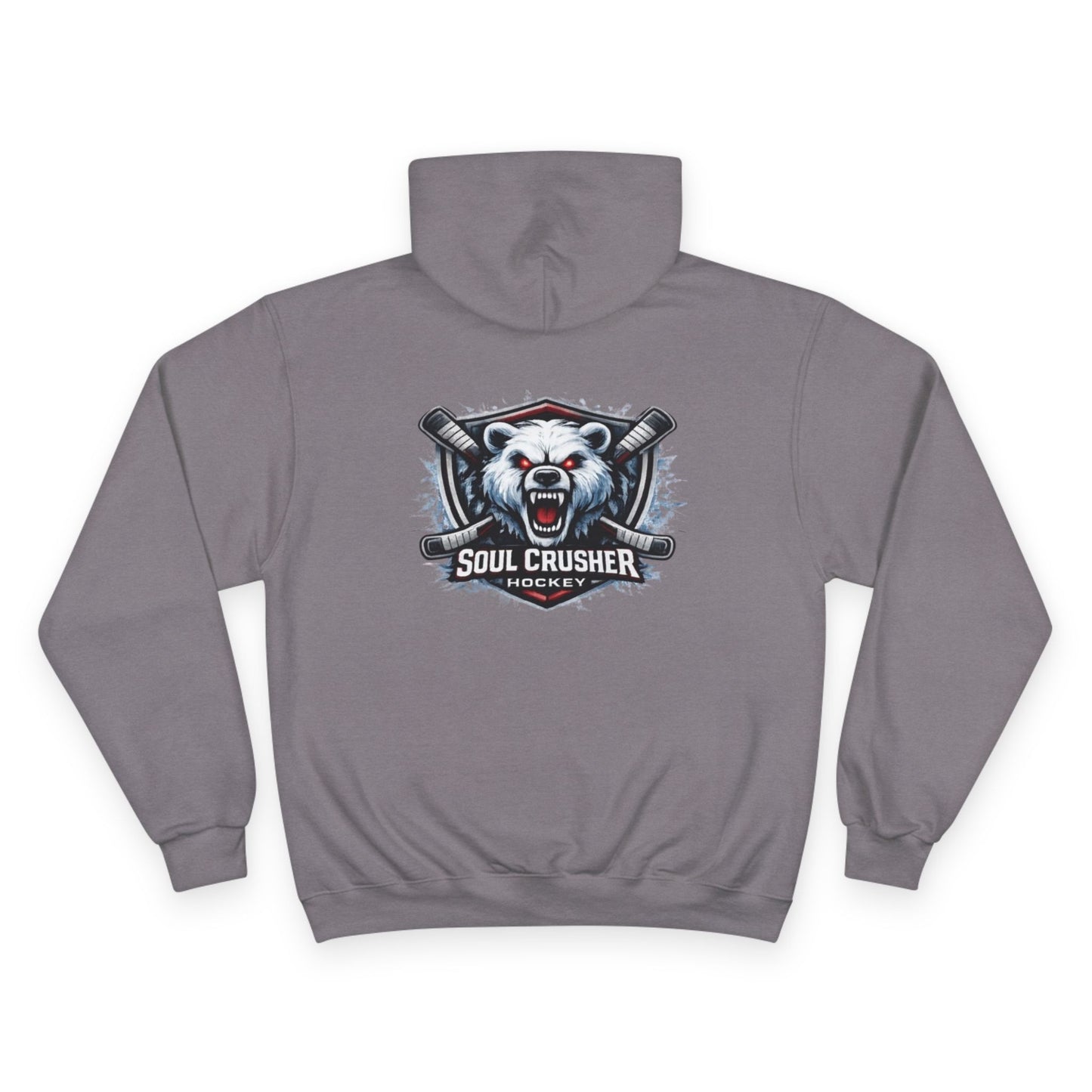 Soul Crusher Hockey Hoodie — Bear Mascot Logo Pullover