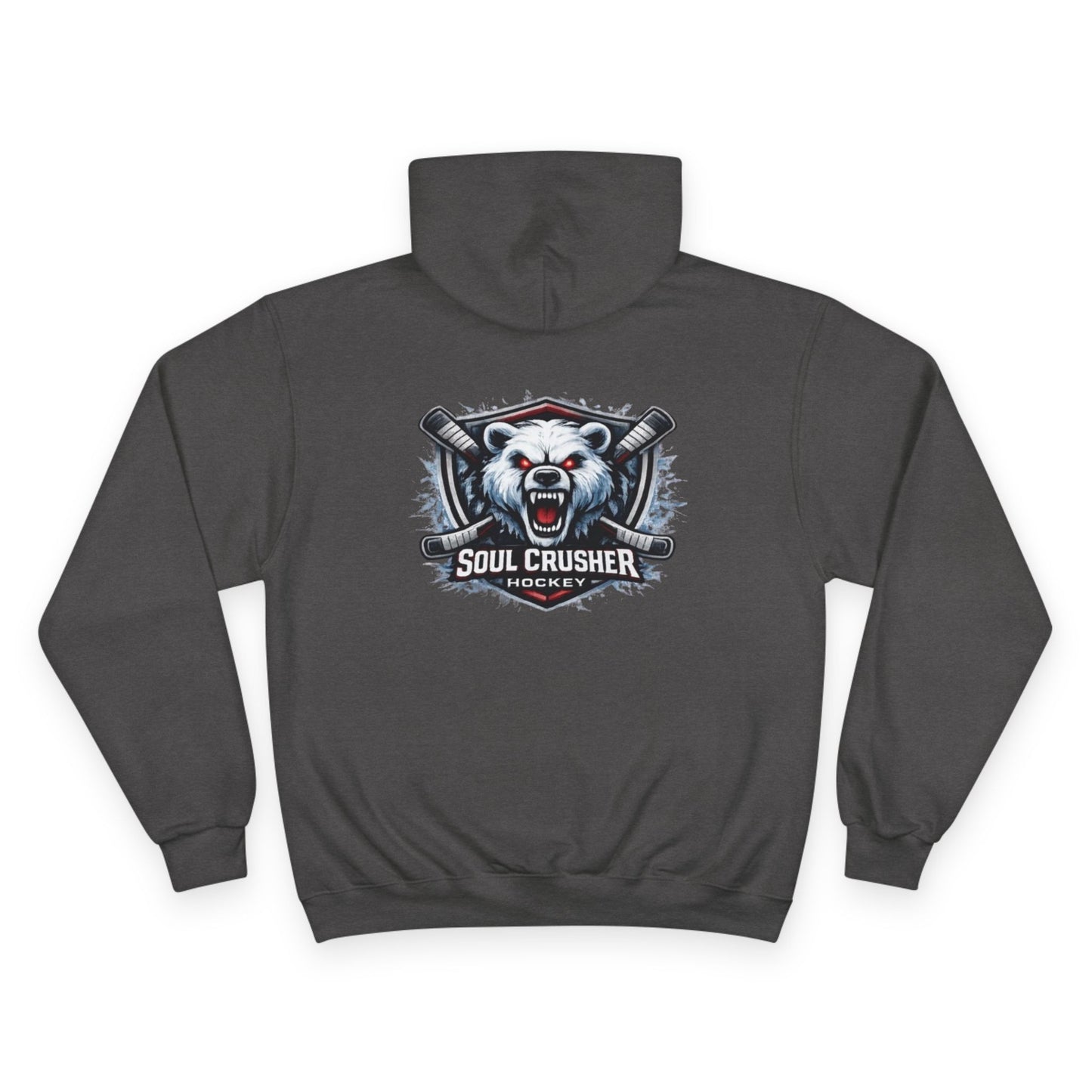 Soul Crusher Hockey Hoodie — Bear Mascot Logo Pullover