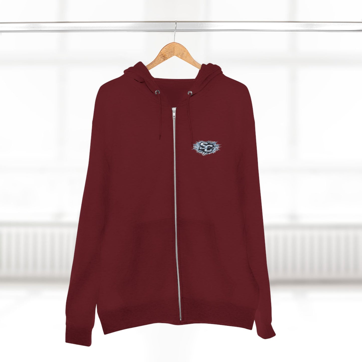 Soul Crusher Hockey Zip Hoodie — Bear Mascot Hockey Team Jacket