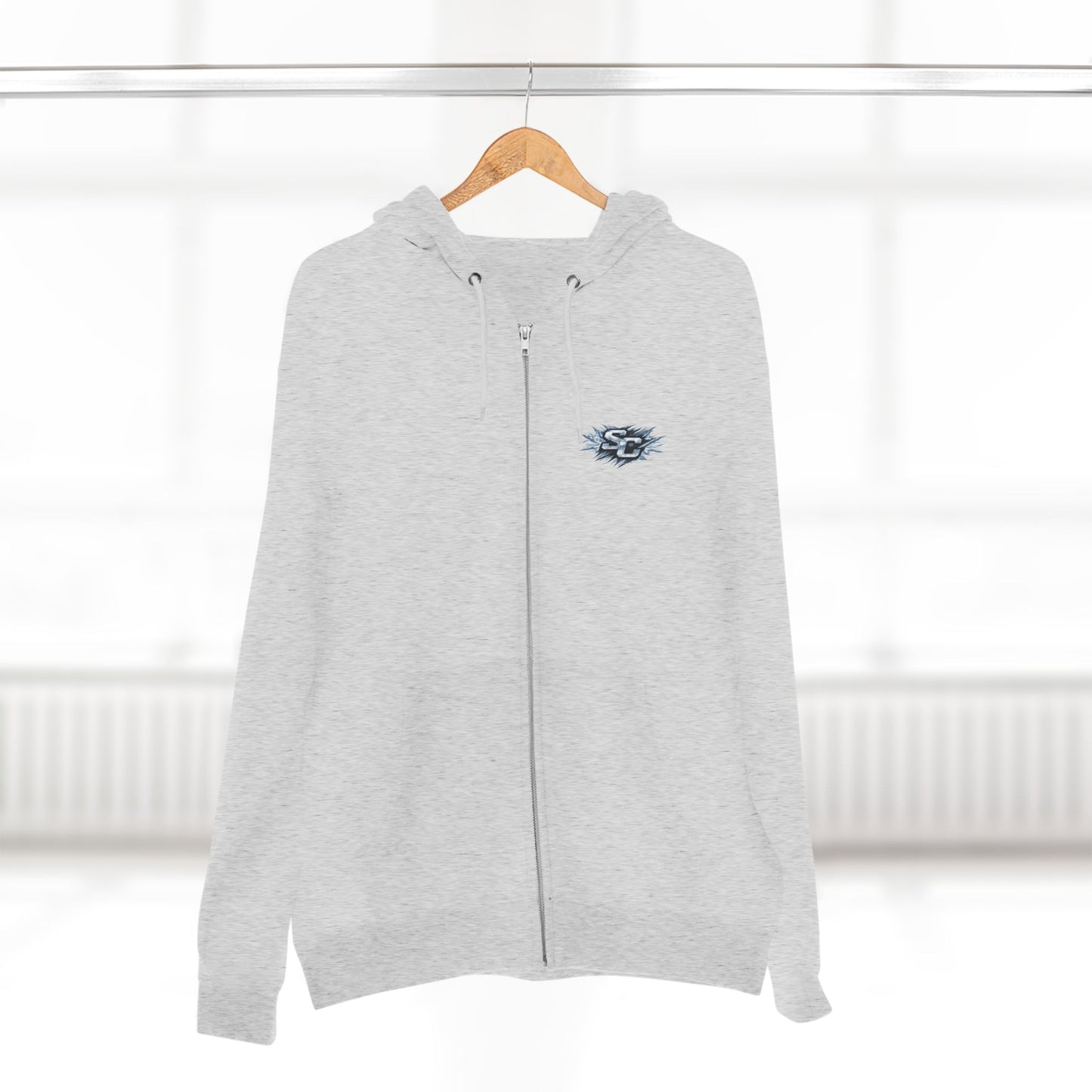 Soul Crusher Hockey Zip Hoodie — Bear Mascot Hockey Team Jacket