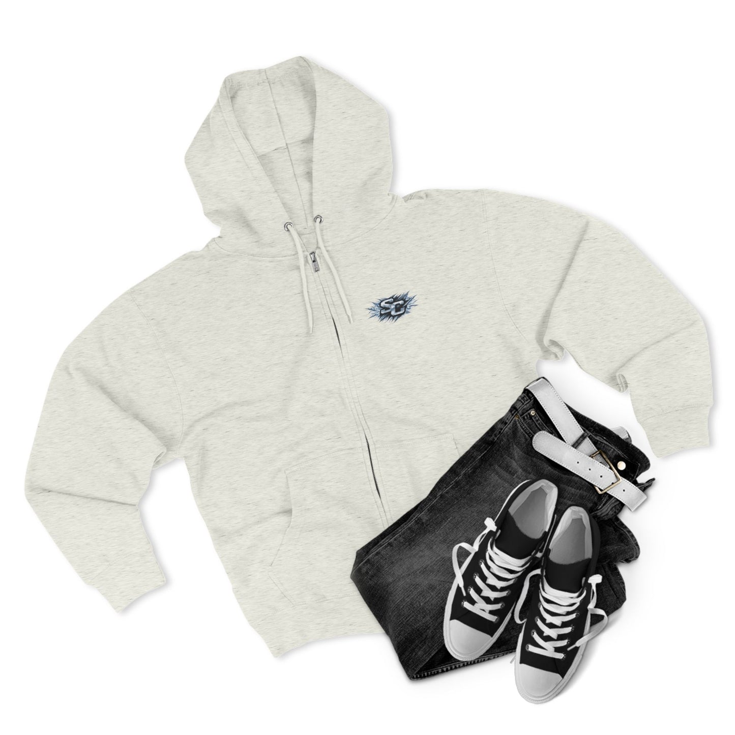 Soul Crusher Hockey Zip Hoodie — Bear Mascot Hockey Team Jacket
