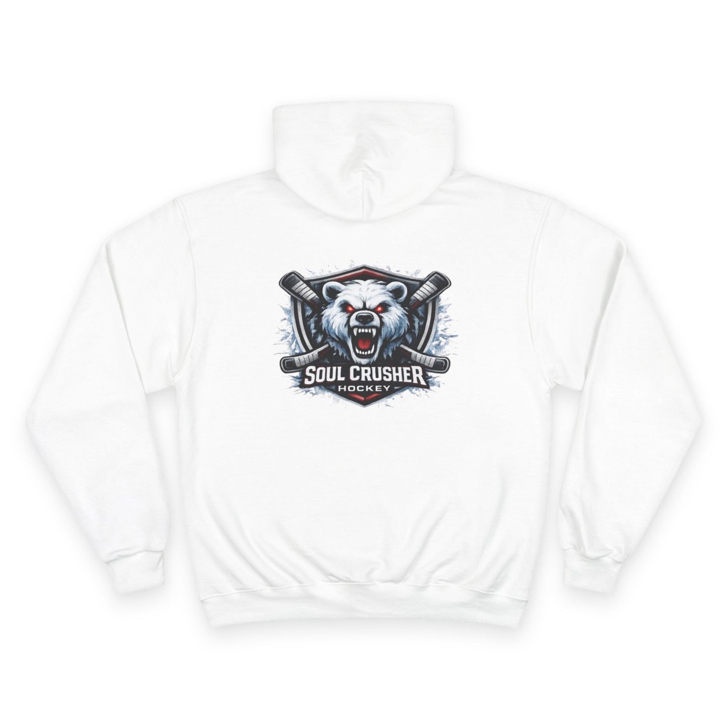 Soul Crusher Hockey Hoodie — Bear Mascot Logo Pullover
