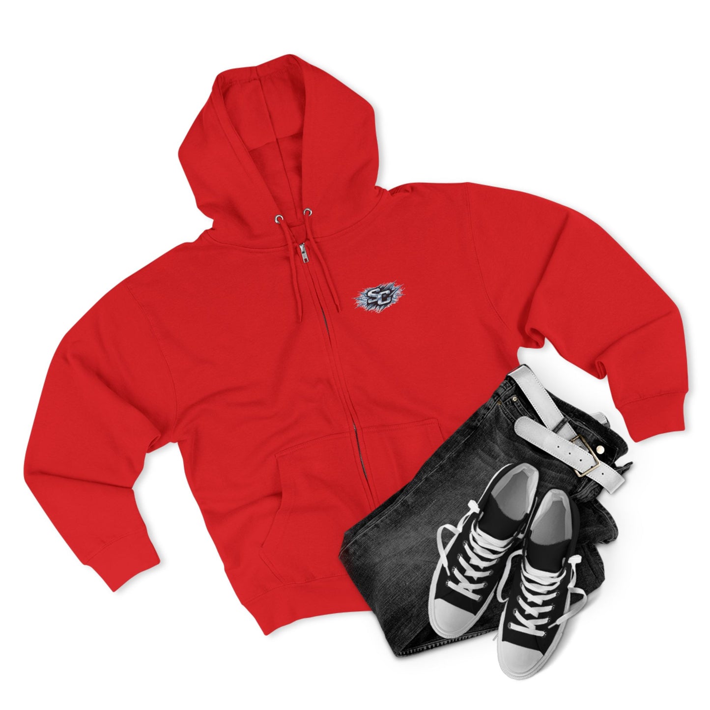 Soul Crusher Hockey Zip Hoodie — Bear Mascot Hockey Team Jacket