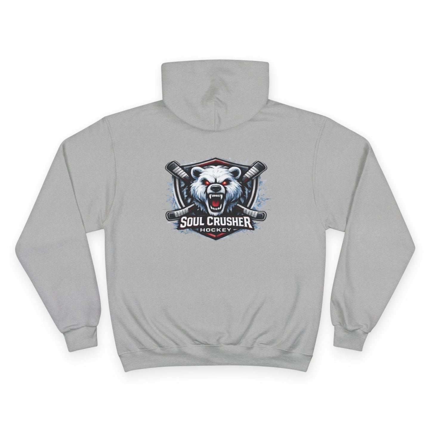 Soul Crusher Hockey Hoodie — Bear Mascot Logo Pullover