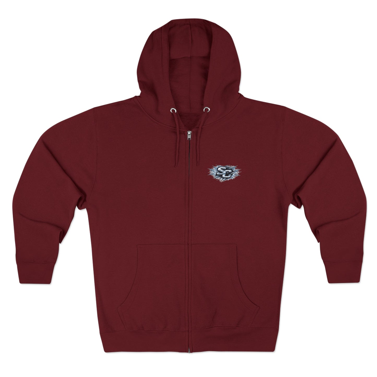 Soul Crusher Hockey Zip Hoodie — Bear Mascot Hockey Team Jacket