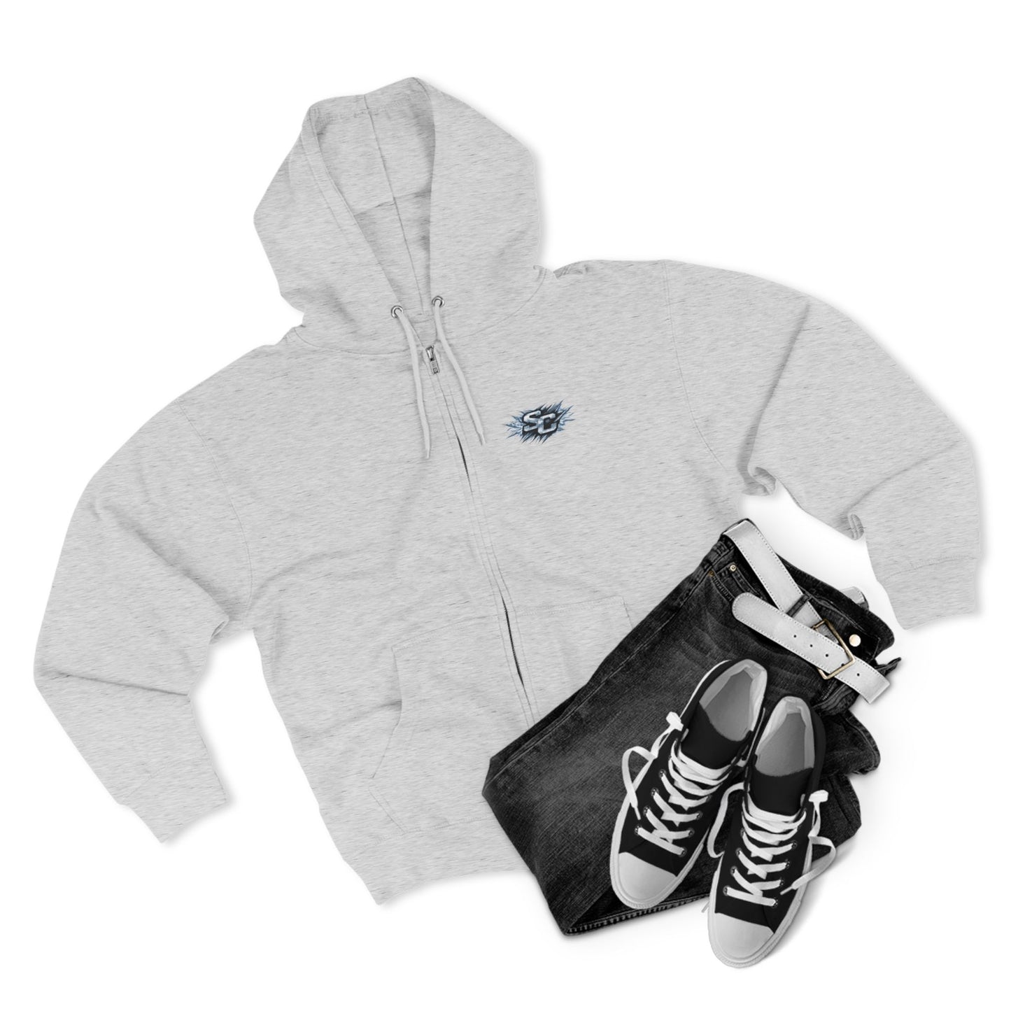 Soul Crusher Hockey Zip Hoodie — Bear Mascot Hockey Team Jacket