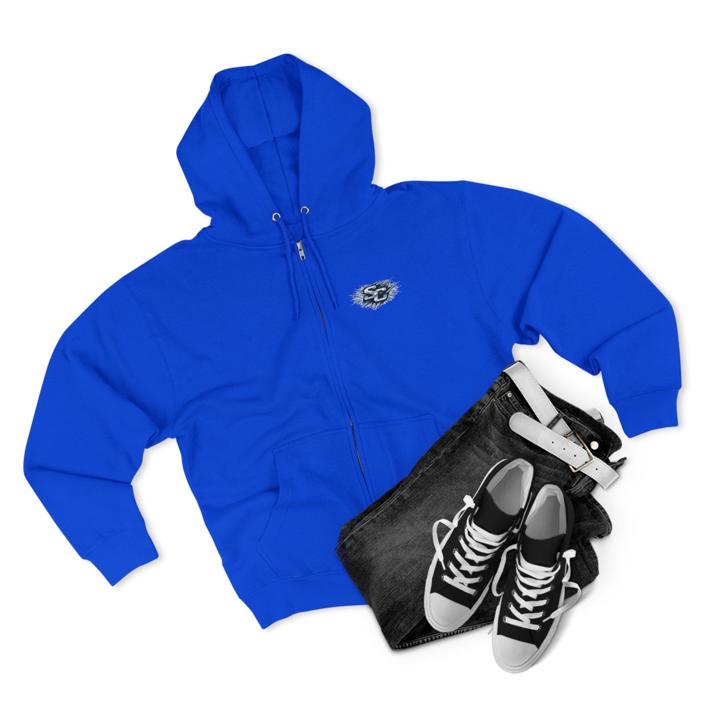 Soul Crusher Hockey Zip Hoodie — Bear Mascot Hockey Team Jacket