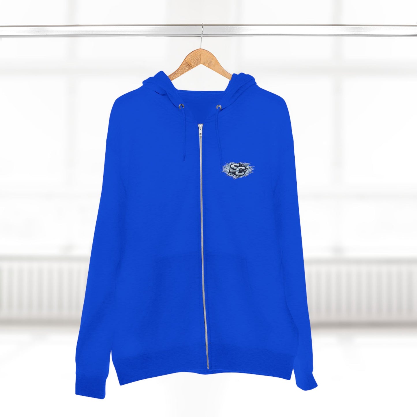 Soul Crusher Hockey Zip Hoodie — Bear Mascot Hockey Team Jacket