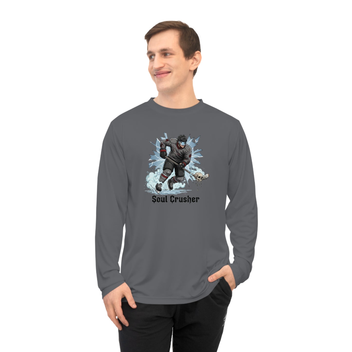 Hockey Long Sleeve — "Leave Nothing Standing" Soul Crusher Performance Shirt