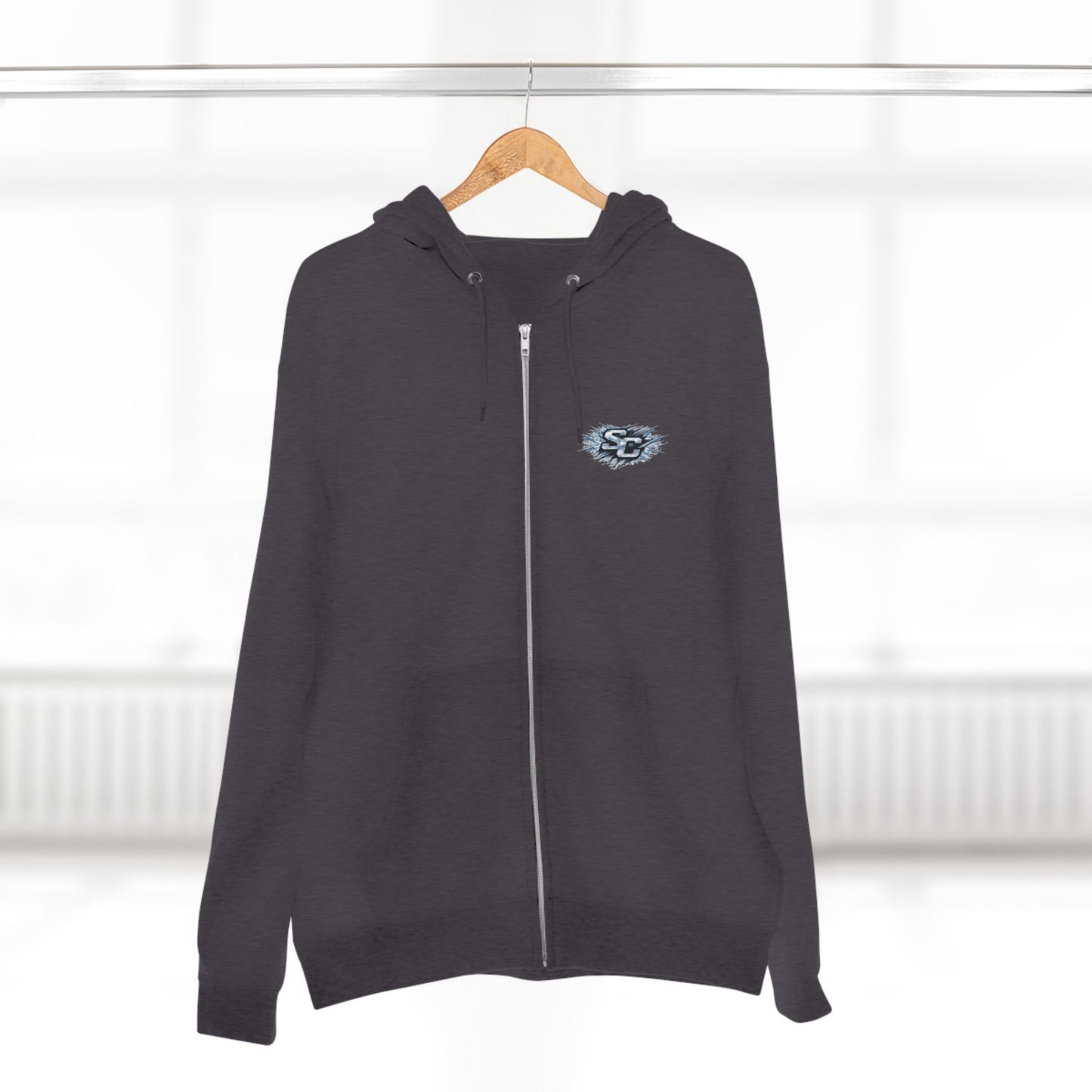 Soul Crusher Hockey Zip Hoodie — Bear Mascot Hockey Team Jacket