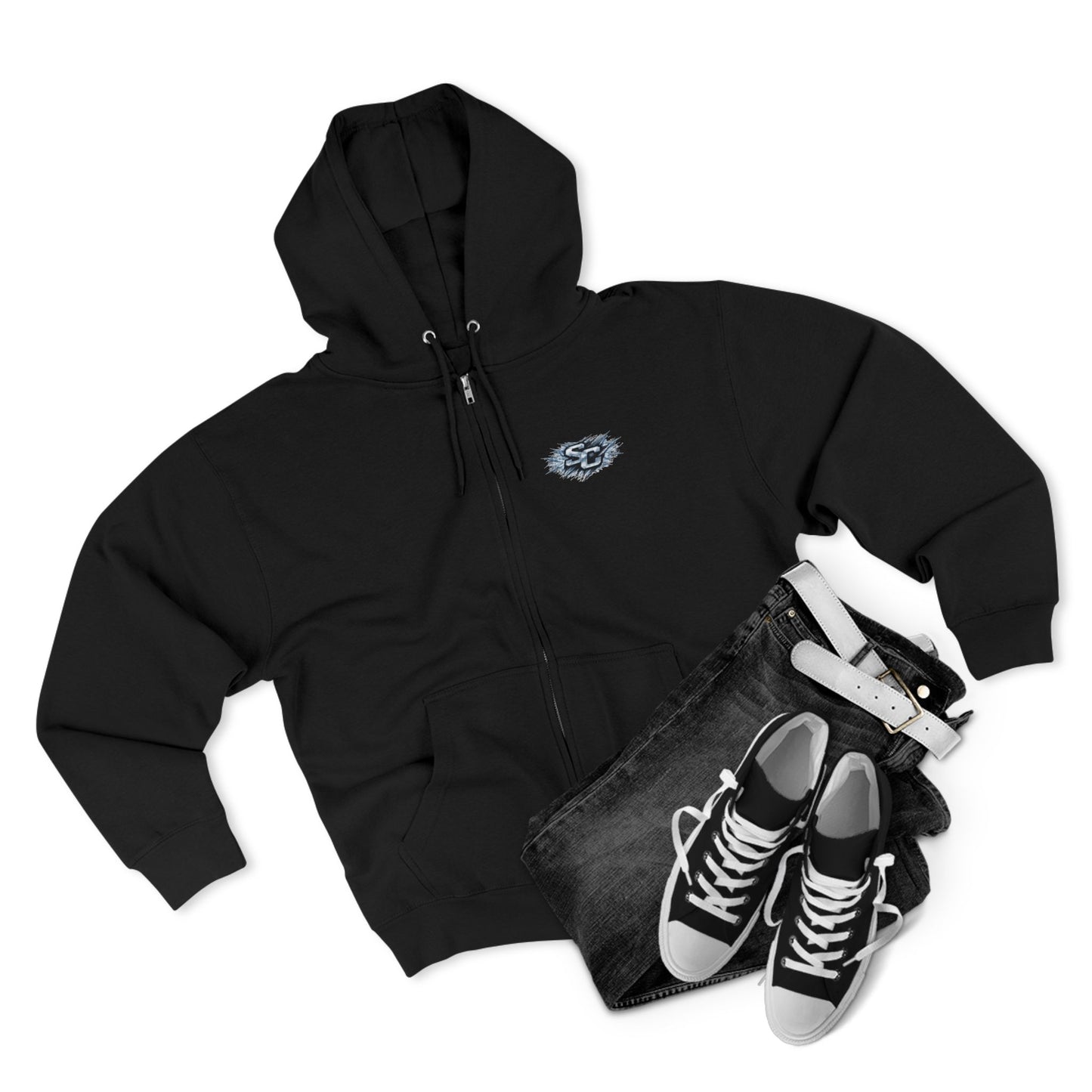 Soul Crusher Hockey Zip Hoodie — Bear Mascot Hockey Team Jacket
