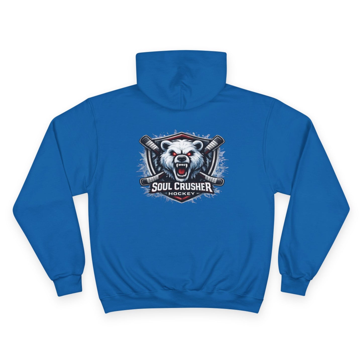 Soul Crusher Hockey Hoodie — Bear Mascot Logo Pullover