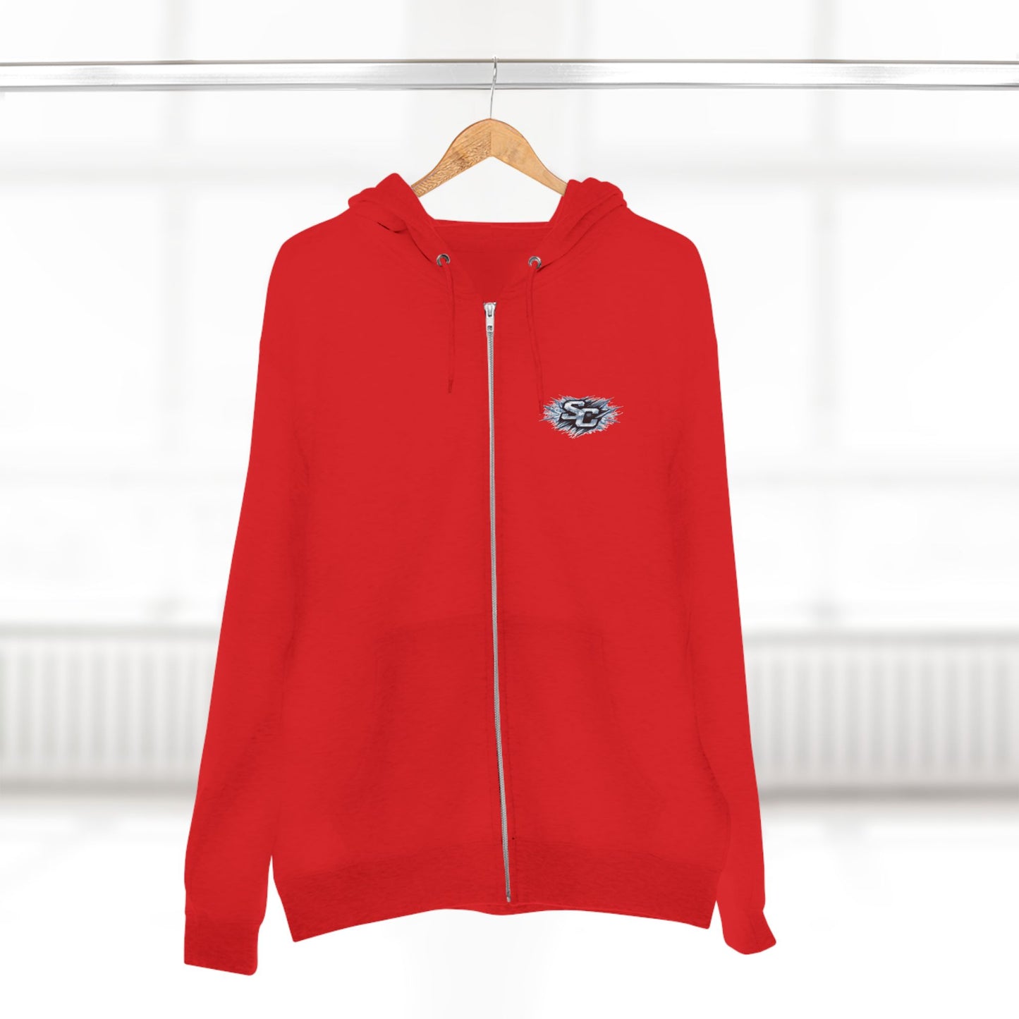Soul Crusher Hockey Zip Hoodie — Bear Mascot Hockey Team Jacket