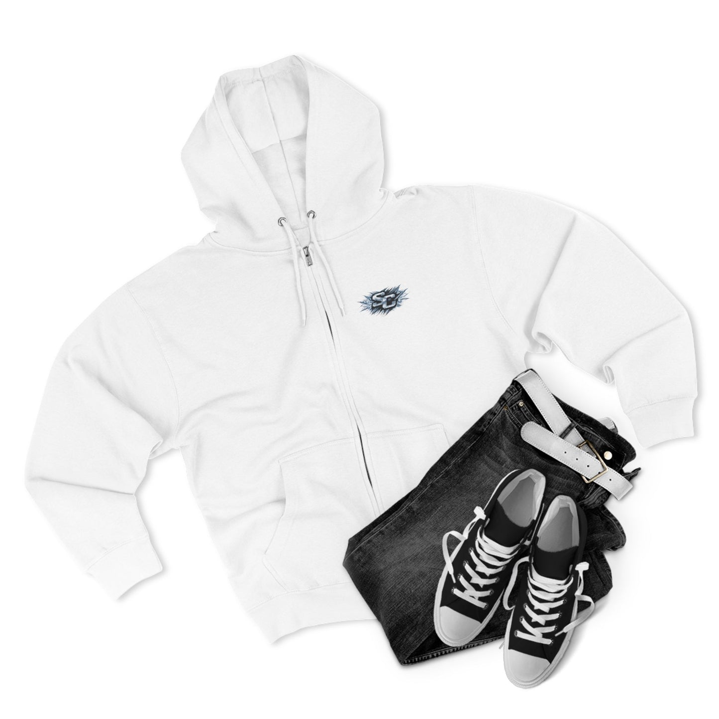 Soul Crusher Hockey Zip Hoodie — Bear Mascot Hockey Team Jacket