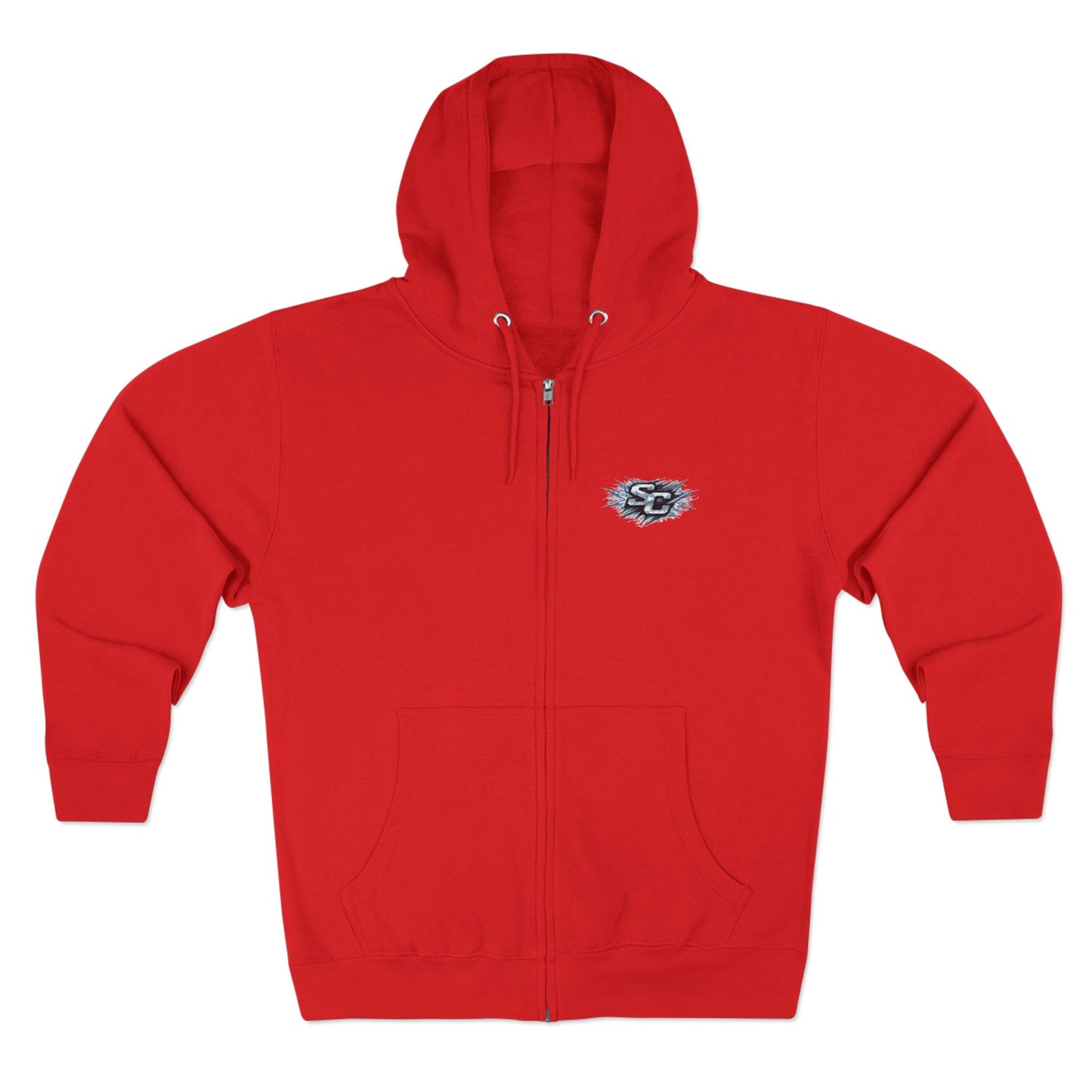 Soul Crusher Hockey Zip Hoodie — Bear Mascot Hockey Team Jacket