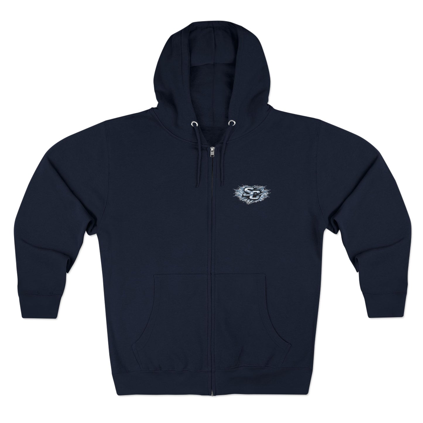 Soul Crusher Hockey Zip Hoodie — Bear Mascot Hockey Team Jacket