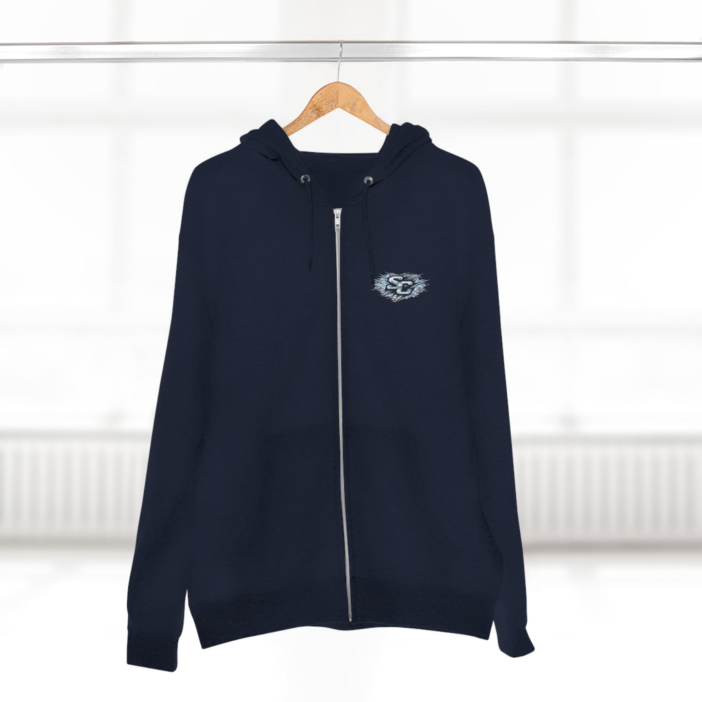 Soul Crusher Hockey Zip Hoodie — Bear Mascot Hockey Team Jacket