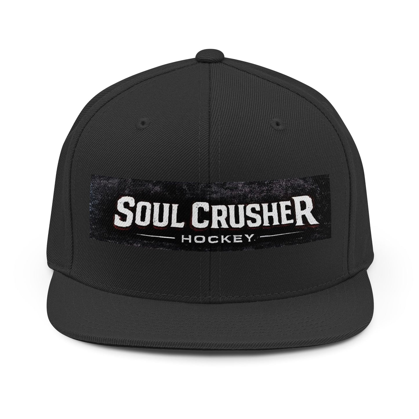 Soul Crusher Hockey Snapback Hat — Vintage Block Logo Cap