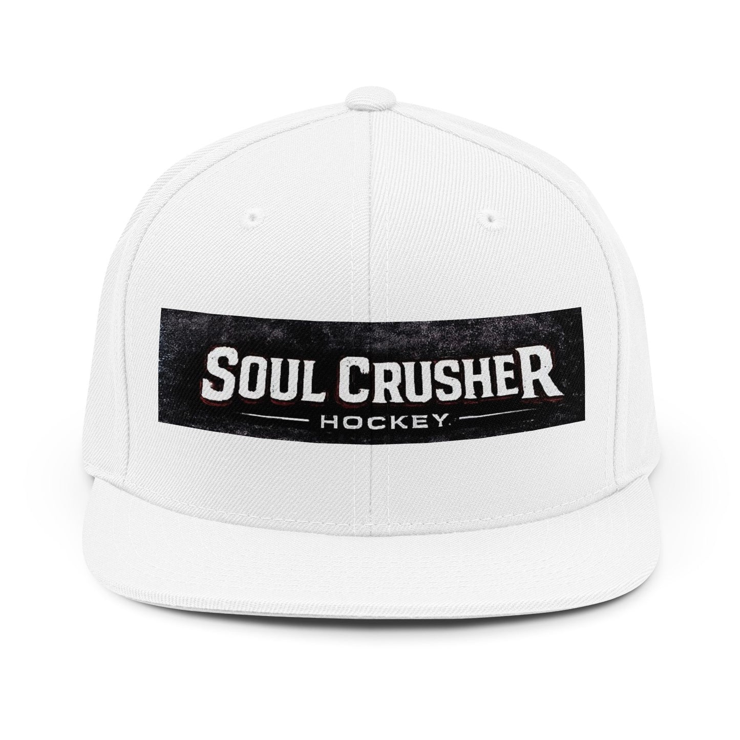 Soul Crusher Hockey Snapback Hat — Vintage Block Logo Cap