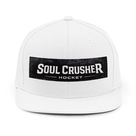 Soul Crusher Hockey Snapback Hat — Vintage Block Logo Cap